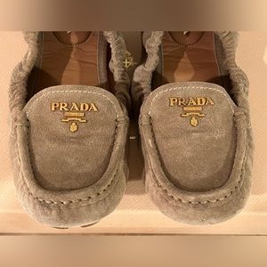 Prada Suede Driving Loafers